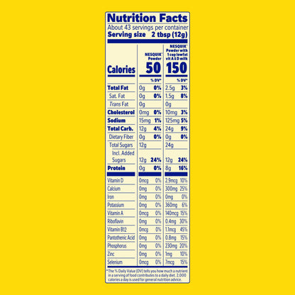 Nesquik Strawberry Flavor Powder Drink Mix Canister 1.169 lb.