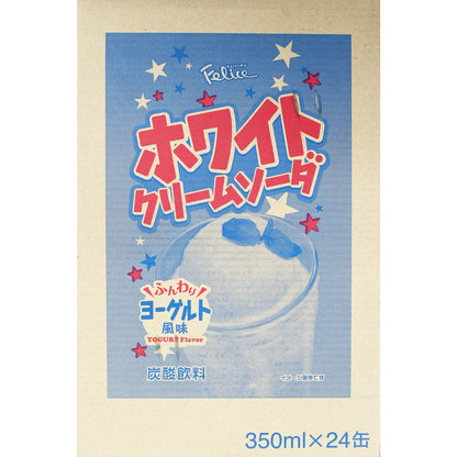 Felice White Cream Soda 11.83 fl oz, 24 packs