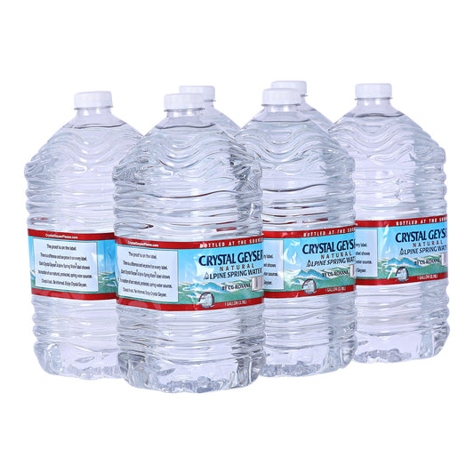 Crystal Geyser Natural Alpine Spring Water, Drinking Water Bottled at the Source, 6 Gallons