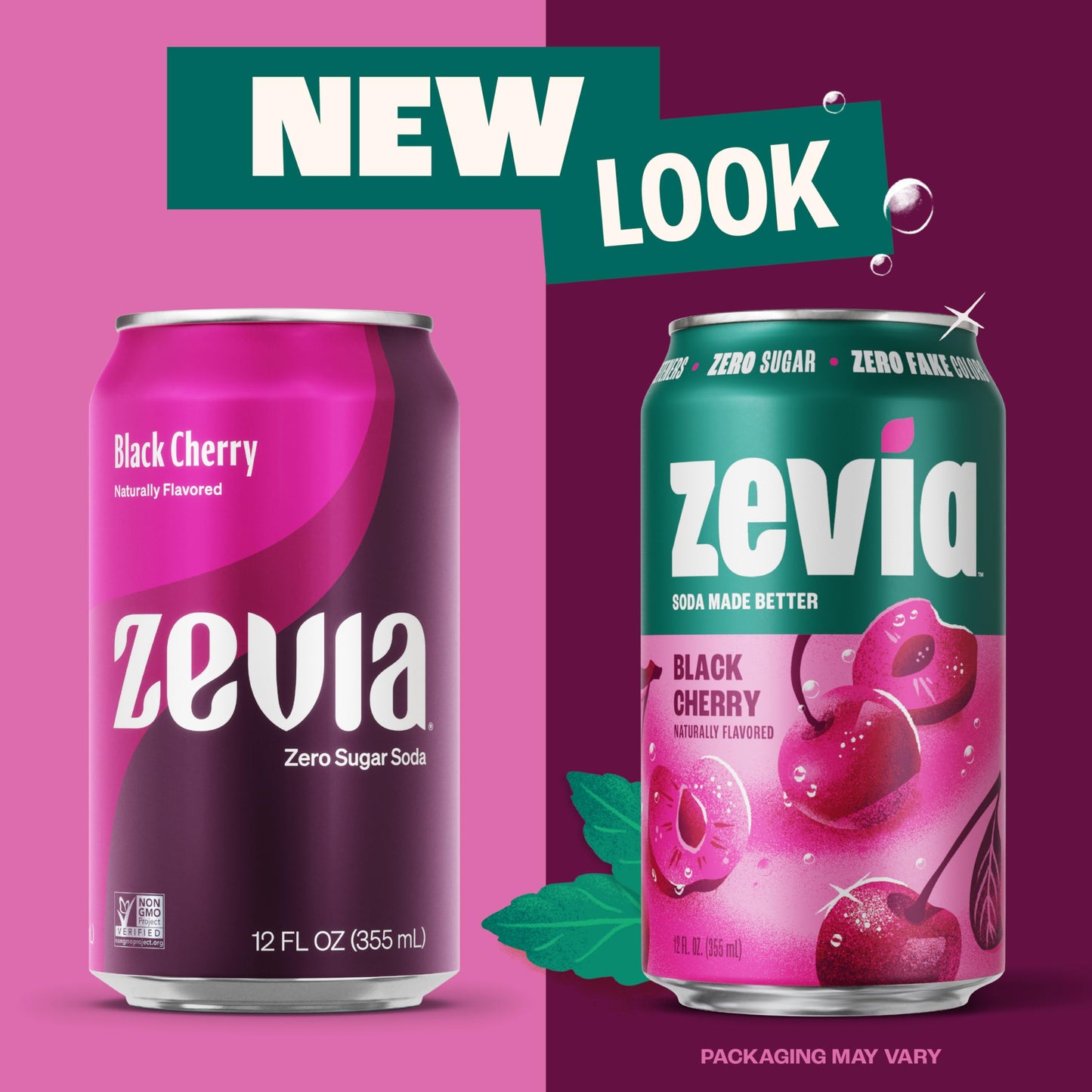 Zevia Zero Sugar Soda, Black Cherry, 12 Ounce Cans (Pack of 12)