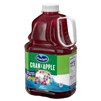 Ocean Spray® Cran-Apple™ Cranberry Apple Juice Drink, 101.4 Fl Oz Bottle (Pack of 1)