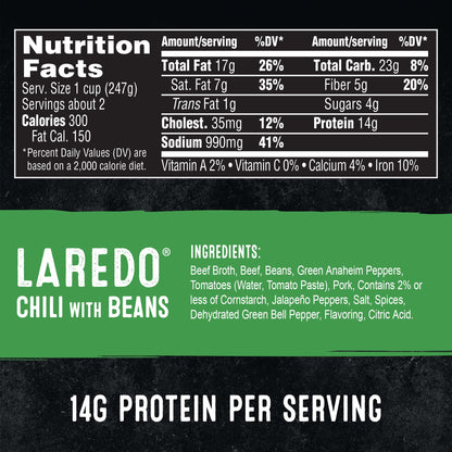 STAGG Laredo Chili With Beans, 15 Oz