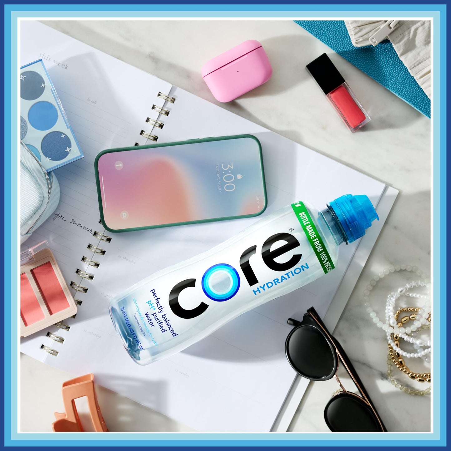 Core Hydration Perfectly Balanced Water, 23.9 fl oz Sport Cap bottle