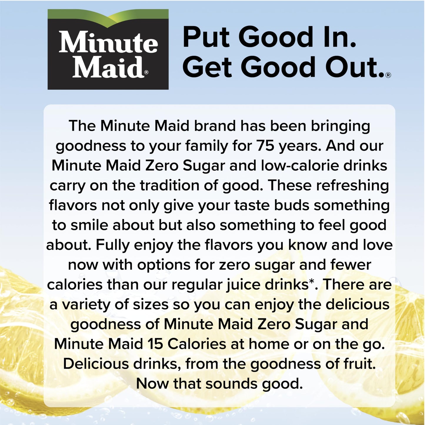 52oz Minute Maid Zero Sugar Lemonade
