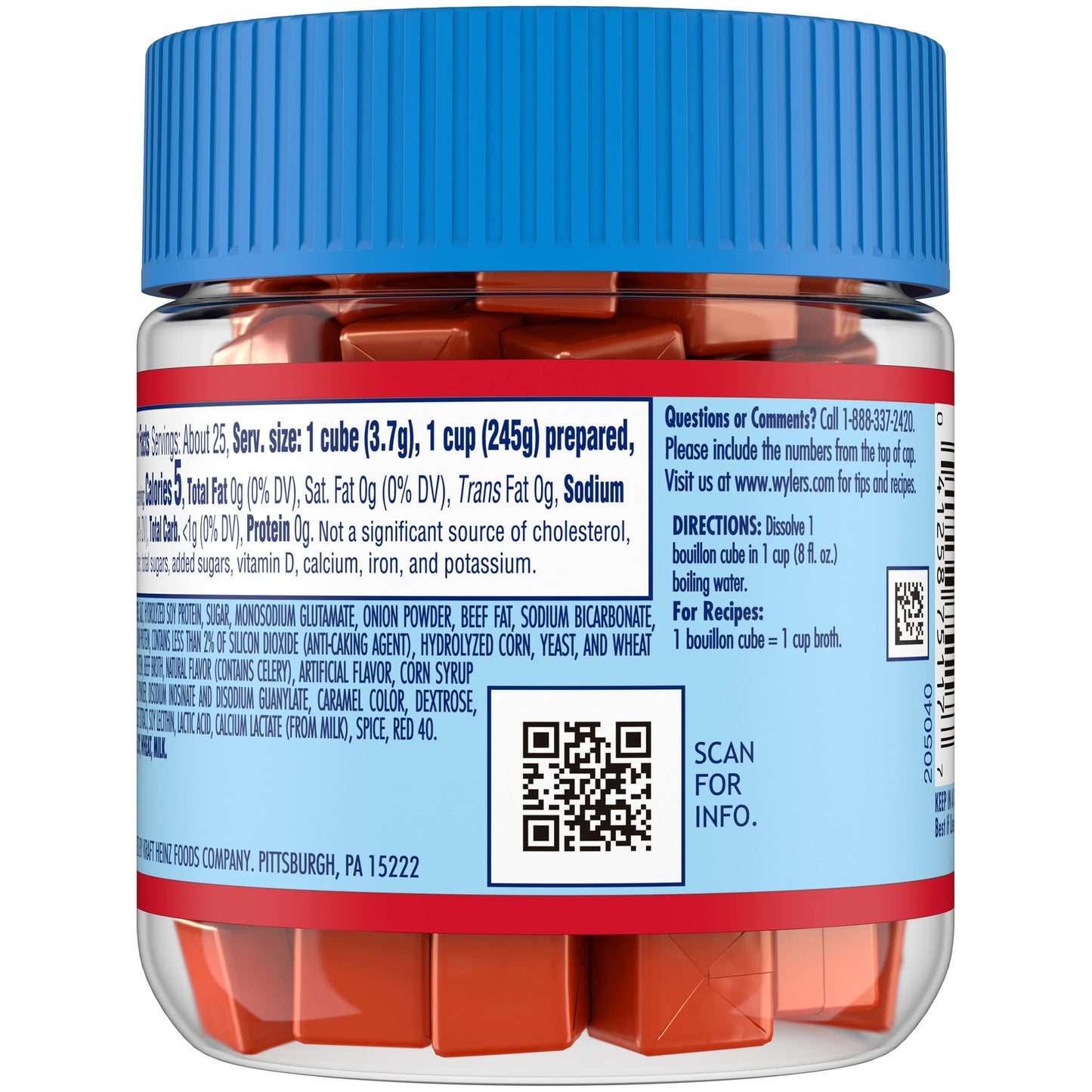 Wyler's Instant Bouillon Beef Flavored Cubes (3.25 oz Jar)
