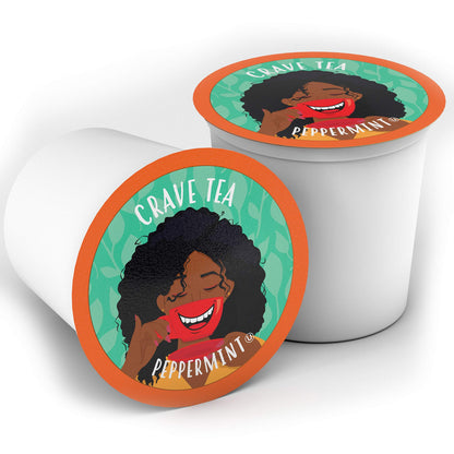 Crave Beverages Tea Pods, for Keurig K Cup Brewers, Peppermint, 40 Count