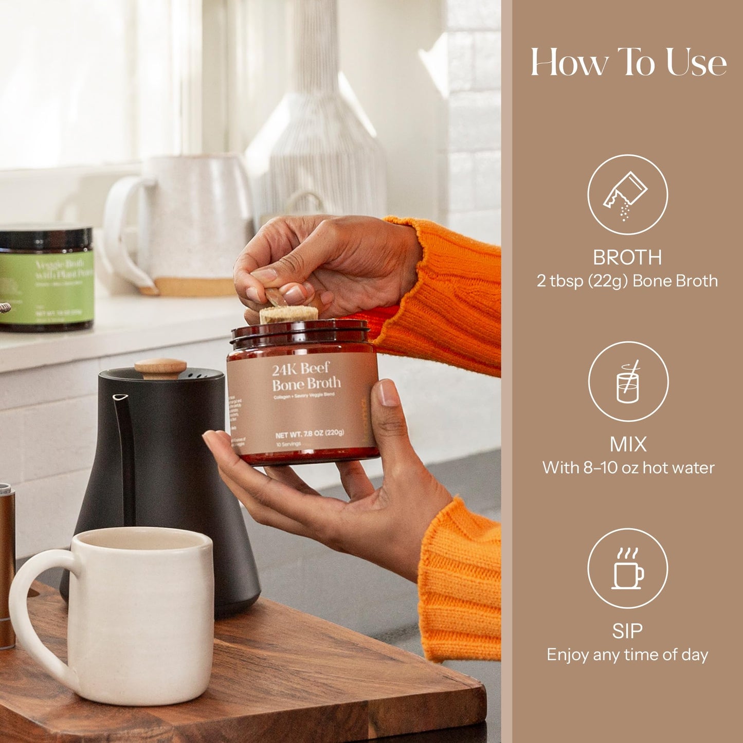 Kroma Grass-Fed Bone Broth Duo – Premium Beef Broth Pack