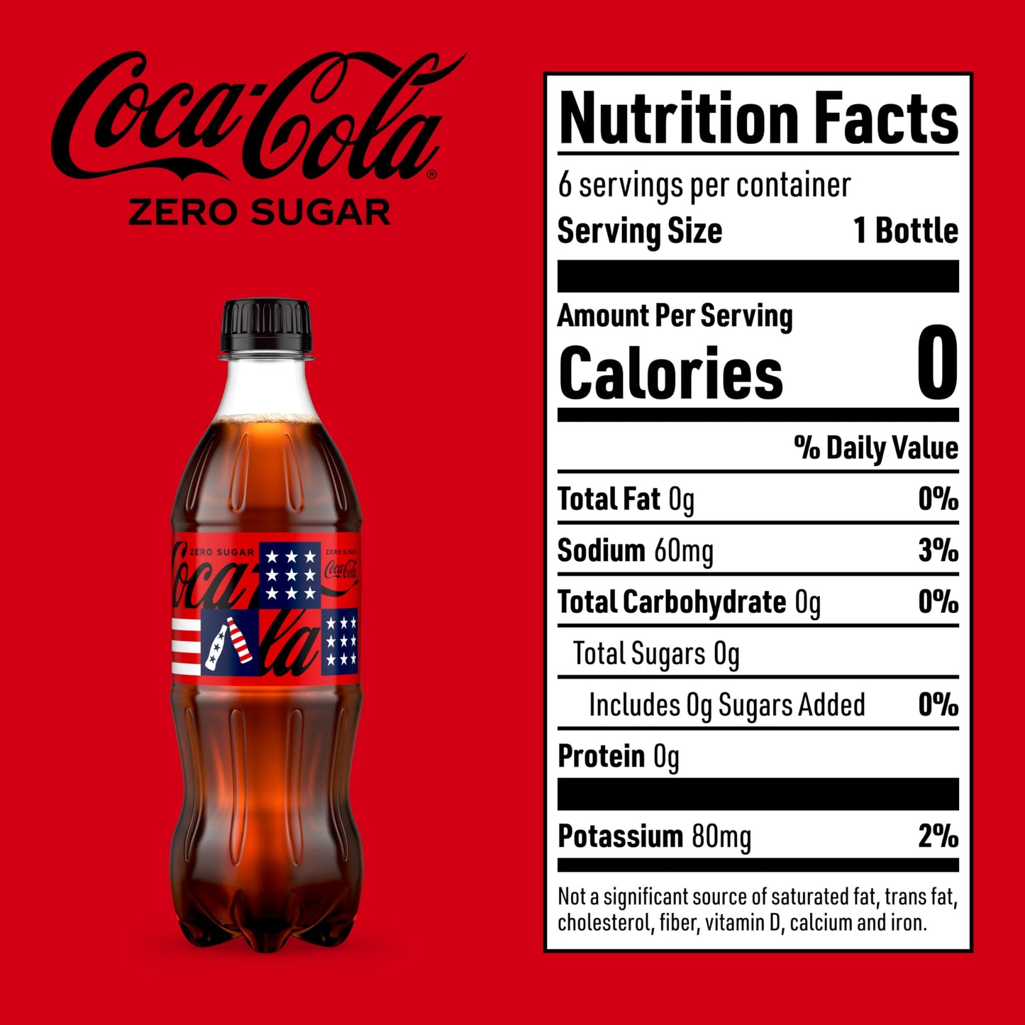 Coke Zero Sugar Diet Soda Soft Drink, 16.9 fl oz, 6 Pack