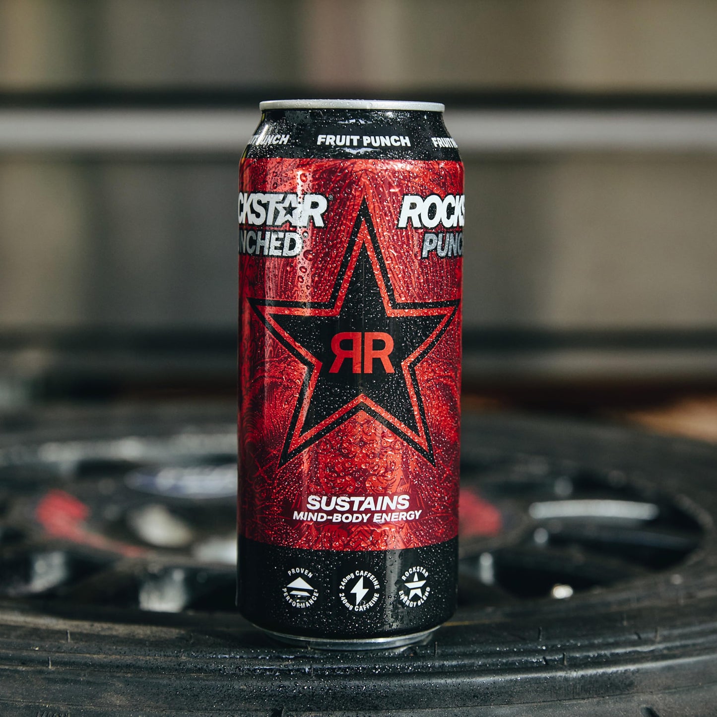 Rockstar Energy Drink, Fruit Punched, 12oz Sleek Cans (8 Pack)