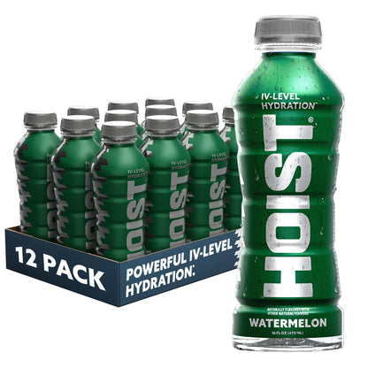 HOIST Premium Military Hydration Electrolyte Drink, Powerful IV-Level Hydration, Clinically Proven Performance Drink, Watermelon, 16 Fl Oz (Pack of 12)