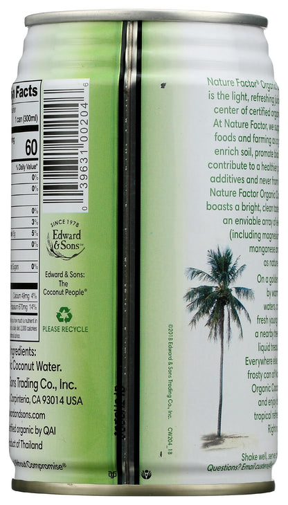 Nature Factor, Coconut Water Young Organic, 10 Fl Oz