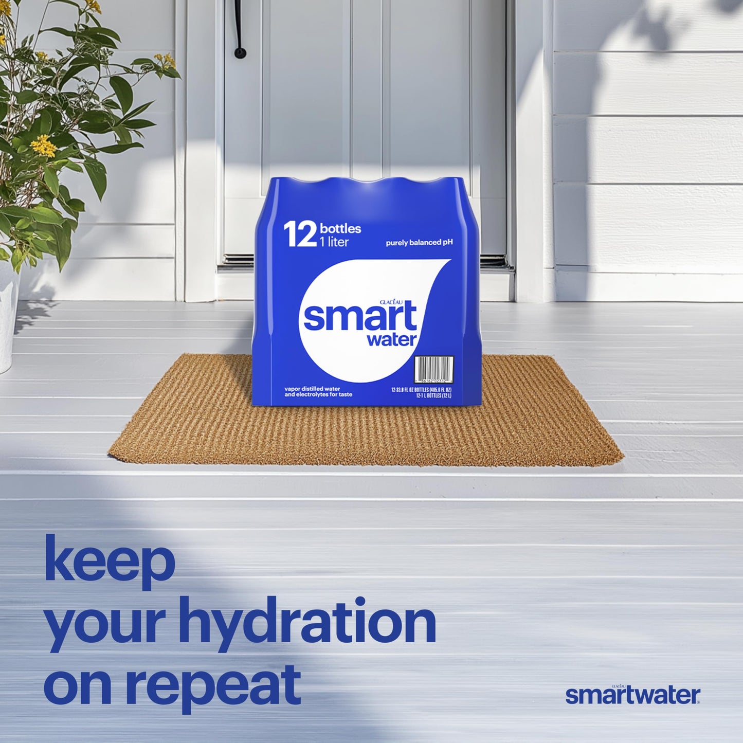 smartwater vapor distilled premium water bottle, 1.5 Liter Bottle