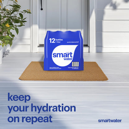 smartwater vapor distilled premium water bottle, 1.5 Liter Bottle