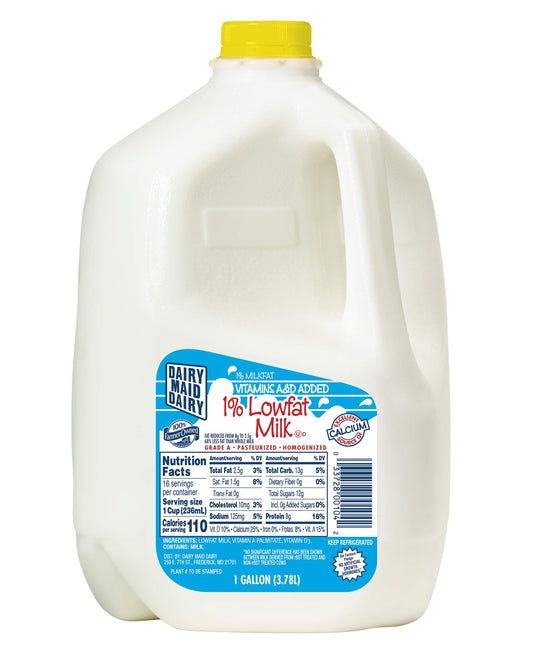 Dairy Maid Dairy 1% Milk, 128 Fl Oz