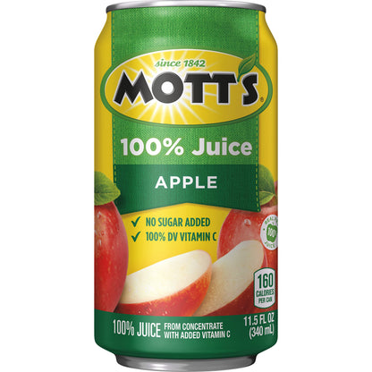 Mott's 100% Original Apple Juice, 11.5 fl oz can (Pack of 24)