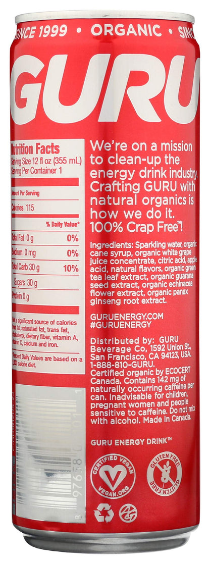 Guru Energy Drink, 12 Fl Oz Can