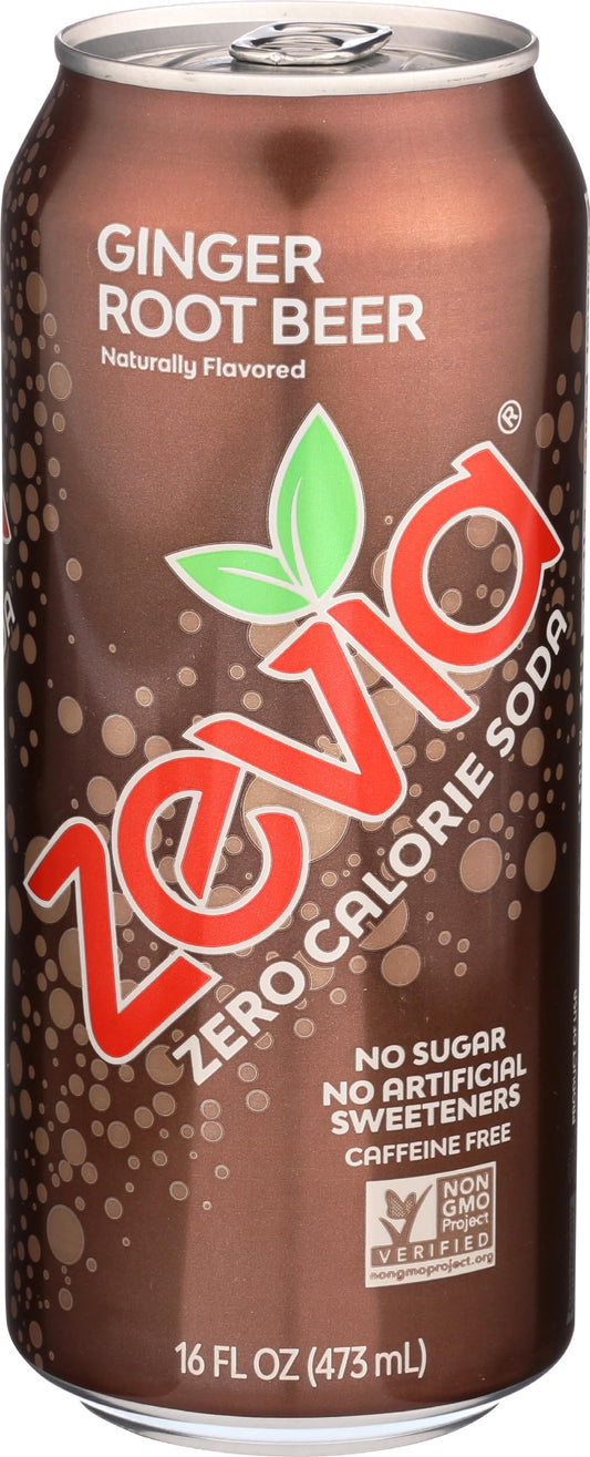 Zevia Nat Ginger Root Beer (12x16OZ )