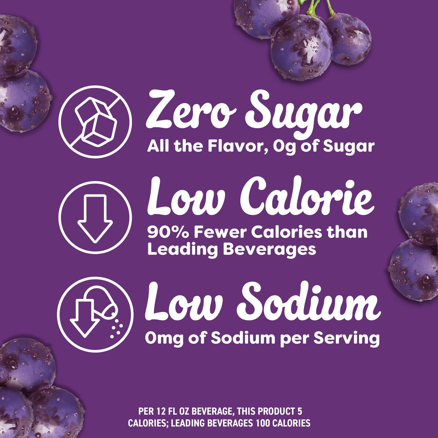 Crystal Light Drink Mix, 6 Pitcher Packets, for Flavorful Hydration and Shareable Refreshment, Concord Grape Artificially flavored, Zero Sugar, Low Calorie, 2.01 oz