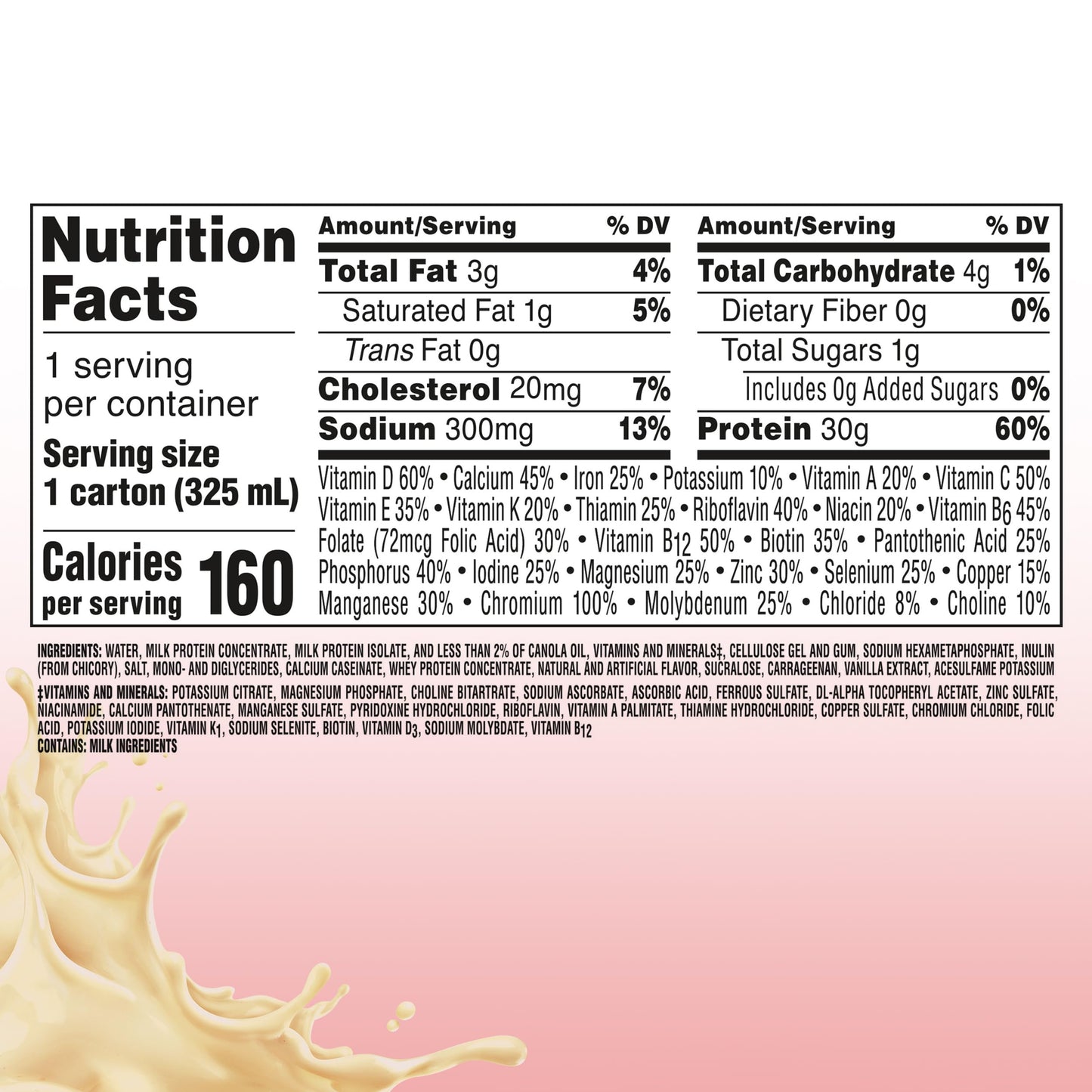 BOOST Glucose Control Max 30g Protein Nutritional Drink, Very Vanilla, 11 Fl Oz (Pack of 12), Packaging May Vary