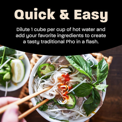 Massel Pho Bouillon Cubes/Instant Pho Soup Base | 6 Pack (60 Cubes) | Asian Instant Soup Base | Plant Based Broth, Gluten & Dairy Free, Vegan