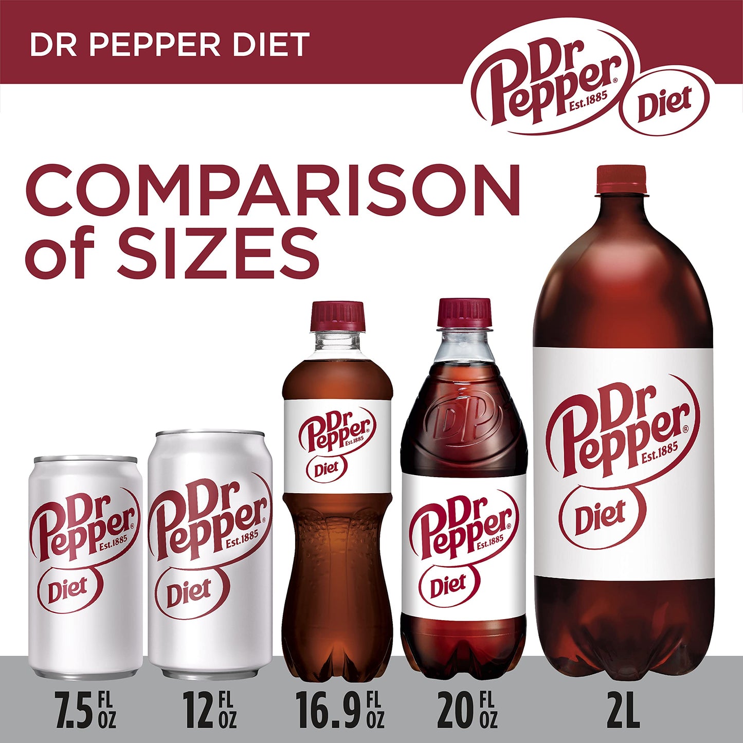 Diet Dr Pepper, 2 L bottle