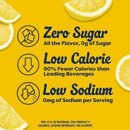 Crystal Light Drink Mix, 6 Pitcher Packets, for Flavorful Hydration and Shareable Refreshment, Lemonade, natural flavor with other natural flavor, Zero Sugar, Low Calorie, 3.2 oz