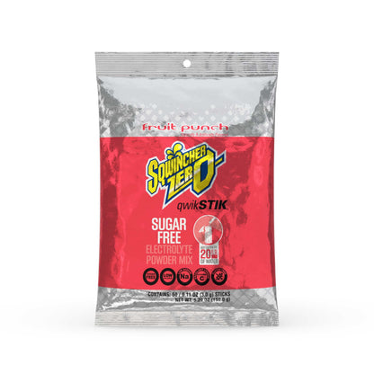 Sqwincher Sqweeze Electrolyte Freezer Pops, Zero Sugar, Assorted Flavors, 5 bags of 10, (50 Total Freezer Pops) and Sqwincher Zero Qwik Stik Sugar Free, Fruit Punch, .11 0z (Pack of 50)