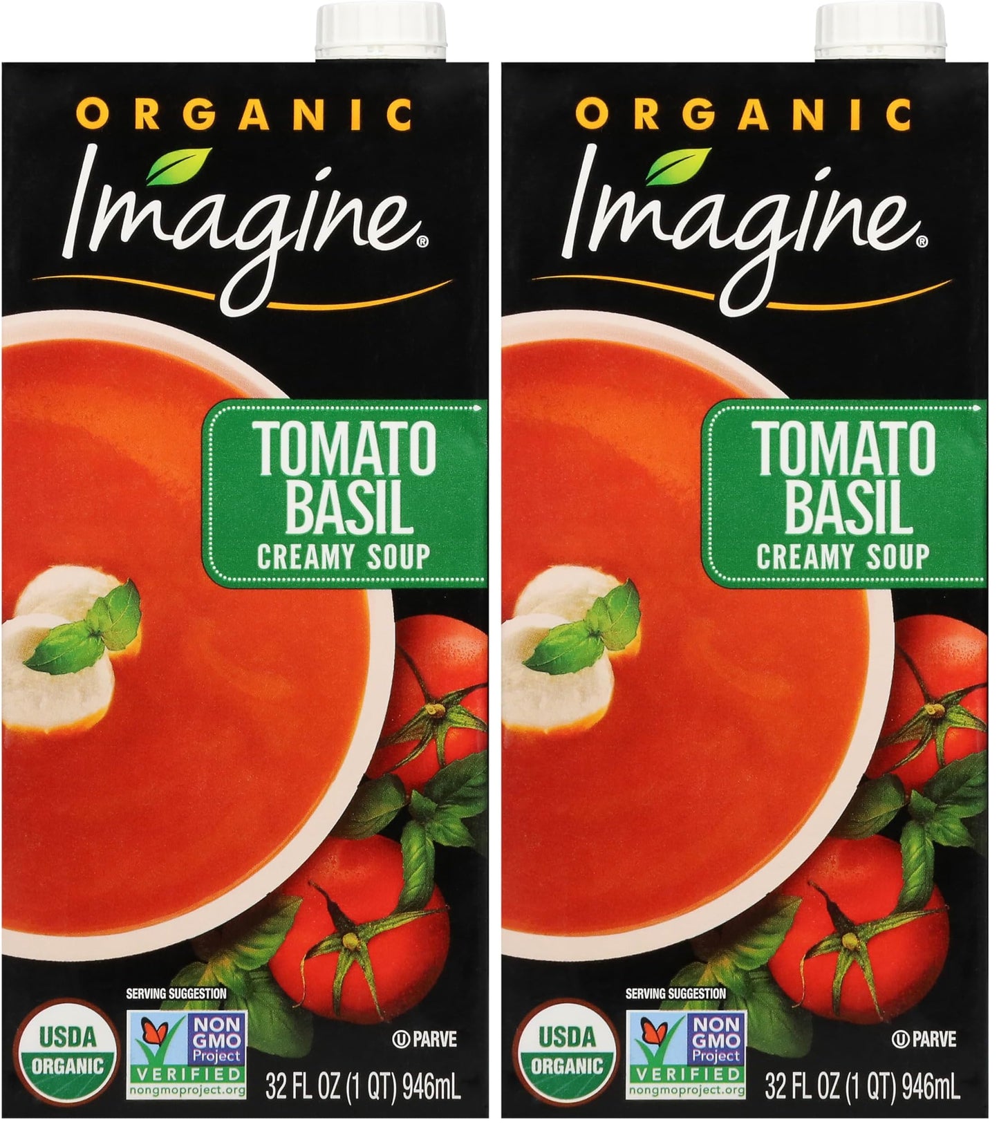 Imagine Organic Creamy Soup, Tomato Basil, 32 oz. (Pack of 2)