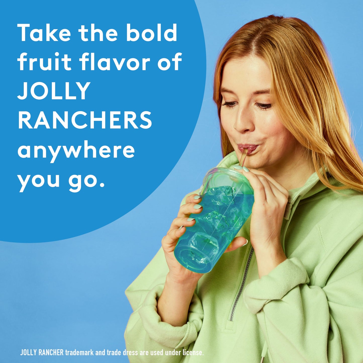 Jolly Rancher Singles To Go Variety Pack, Powdered Drink Mix, Zero Sugar, Low Calorie, Includes 4 Flavors: Green Apple, Blue Raspberry, Cherry, Watermelon, 1 Box (30 Single Servings)
