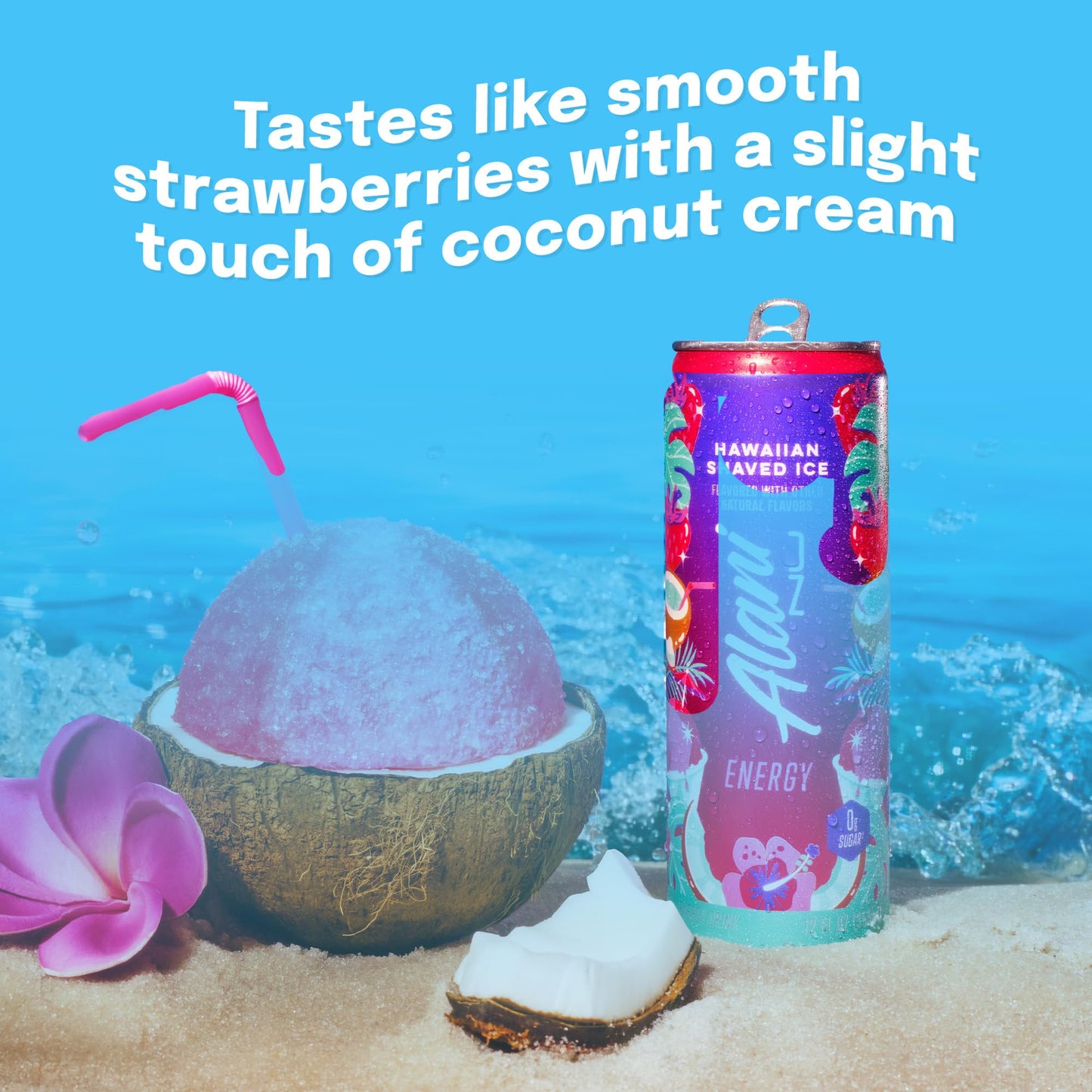 Alani Nu Hawaiian Shaved Ice Sugar Free Energy Drink (Pack of 12)