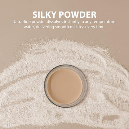 Soeos Milk Tea Flavored Powder (3-in-1), 2.2 lbs (1kg) – Instant Bubble Tea Mix with Creamer & Sugar, Easy to Prepare, Perfect for Boba Drinks & Desserts