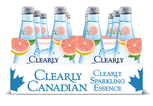 Clearly Canadian Essence Grapefruit Flavored Sparkling Mineral Water 6x4x11oz Packs