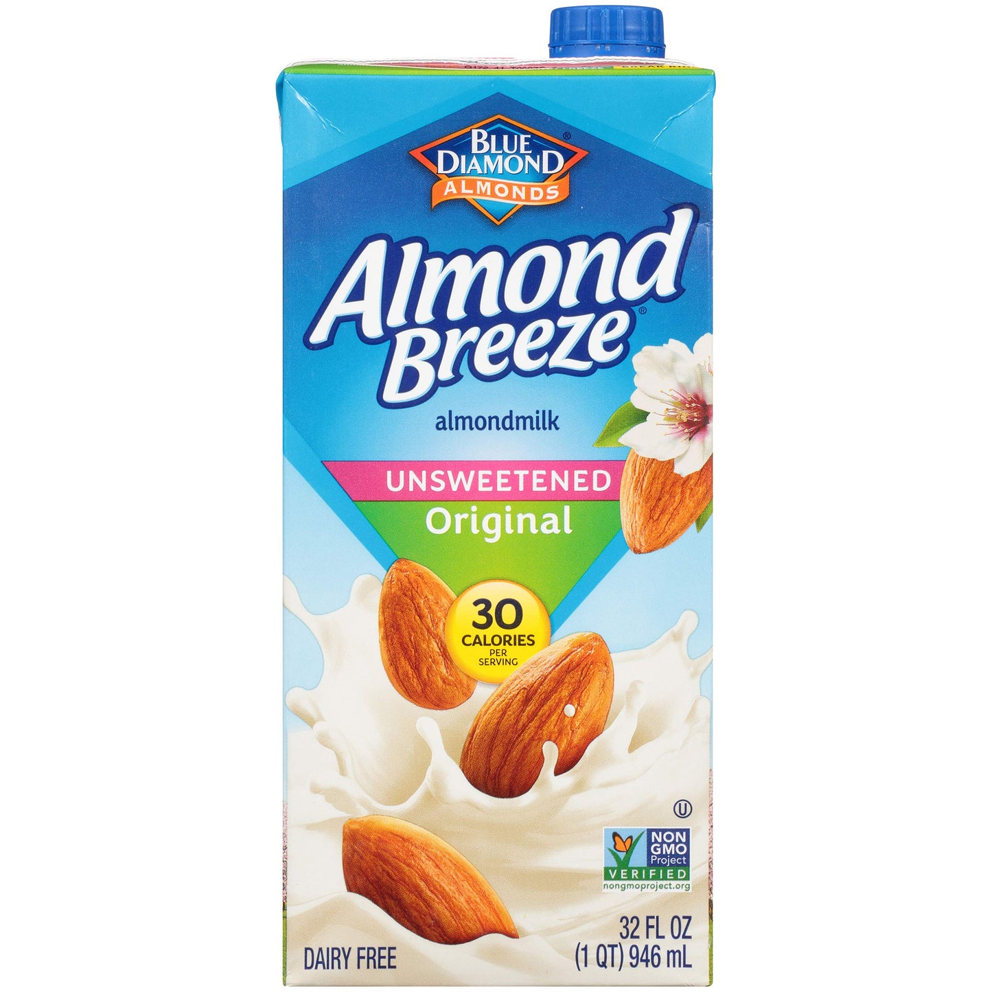 Almond Breeze Dairy Free Almondmilk, Unsweetened Original, 32 FL OZ