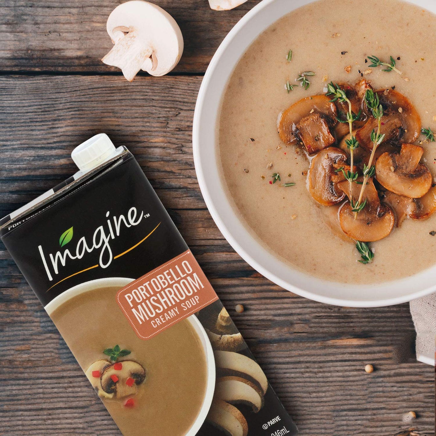 Imagine Creamy Soup, Portobello Mushroom, 32 oz. (Pack of 2)