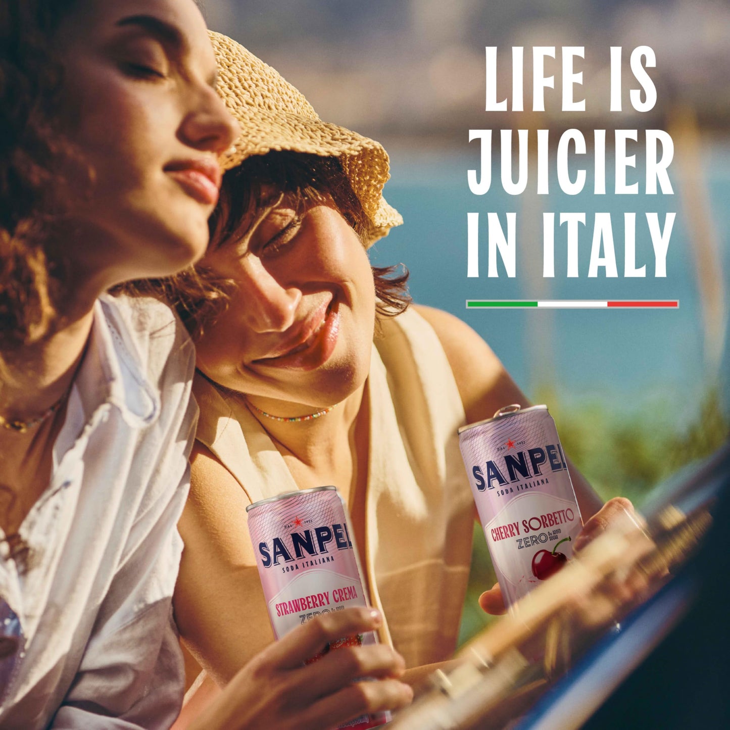 Sanpellegrino Soda Italiana Cherry Sorbetto Italian Sparkling Drink, 0g Added Sugar, Real Fruit Juice, Italian Soda Sparkling Beverage, 24-Pack