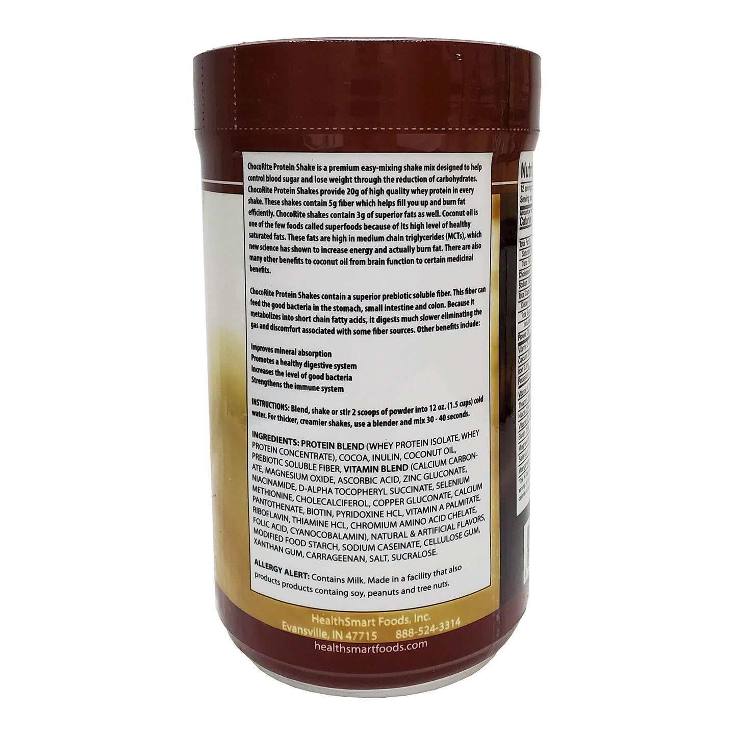 ChocoRite Protein Chocolate Supreme Shake Mix, Chocolate Supreme, 15.3 Ounce