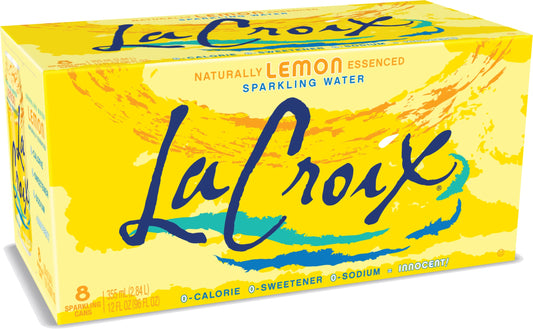 La Croix Sparkling Water, Lemon 8pk, 12 Fl Oz (pack of 8)