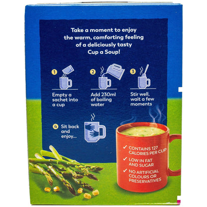 Batchelors Cup A Soup with Croutons Cream of Asparagus 4S, 117g (1 Pack)