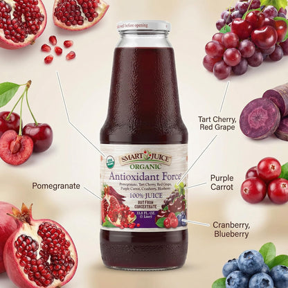 Smart Juice Antioxidant Force Organic Juice - 33.8 fl oz (1L) - (Case of 6)