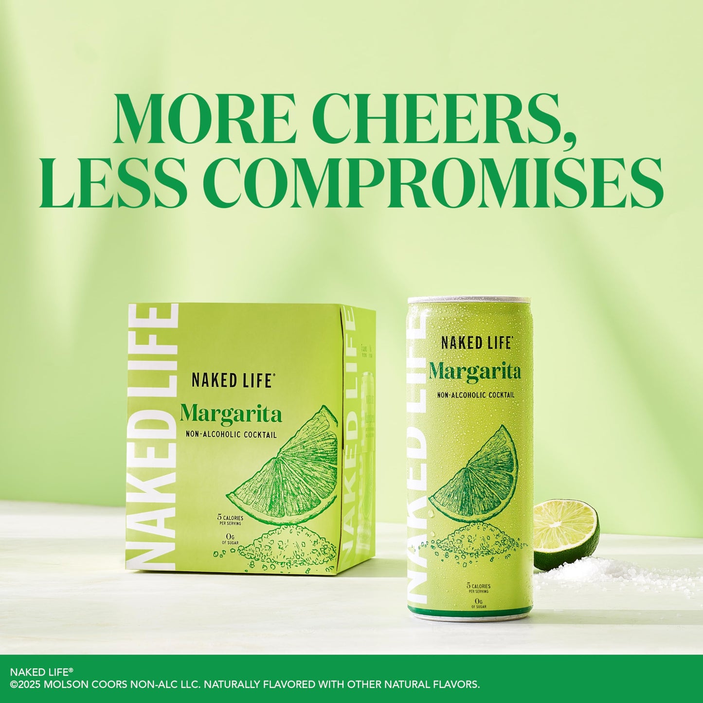 Naked Life Non-Alcoholic Drinks, Margarita 8.4 Fl Oz Cans, Pack Of 4 + Negroni Spritz 8.4 Fl Oz Cans, Pack Of 4