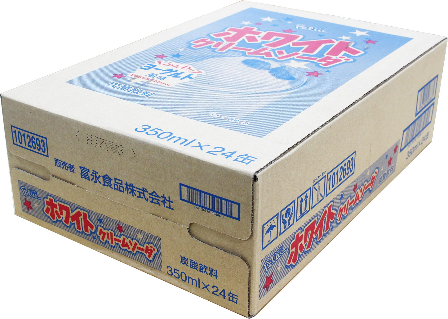 Felice White Cream Soda 11.83 fl oz, 24 packs