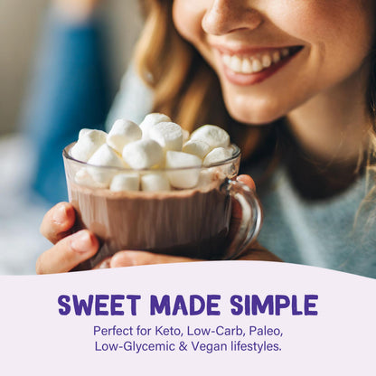 Pyure Organic Sugar Free Chocolate Drink Mix | Low Carb Chocolate Milk Powder with Cocoa | Keto, Vegan, Gluten-Free, Plant-Based | 1 Net Carb, Zero Sugar, Non-GMO, USDA Organic | 7.23 oz
