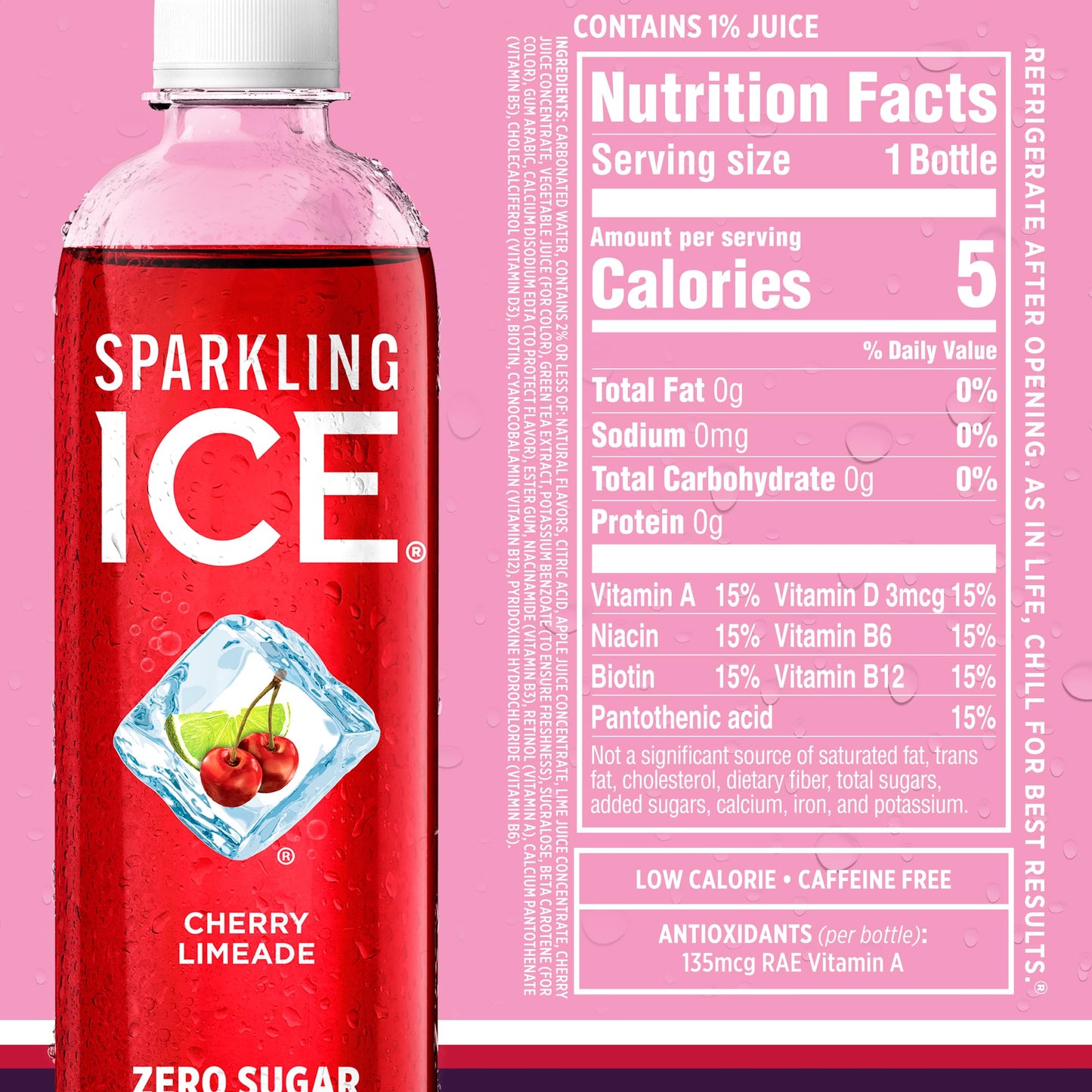 Sparkling Ice Purple Variety Pack, Flavored Water, Zero Sugar, with Vitamins and Antioxidants, 17 fl oz, 12 count (Black Raspberry, Cherry Limeade, Orange Mango, Kiwi Strawberry) (Pack of 2)