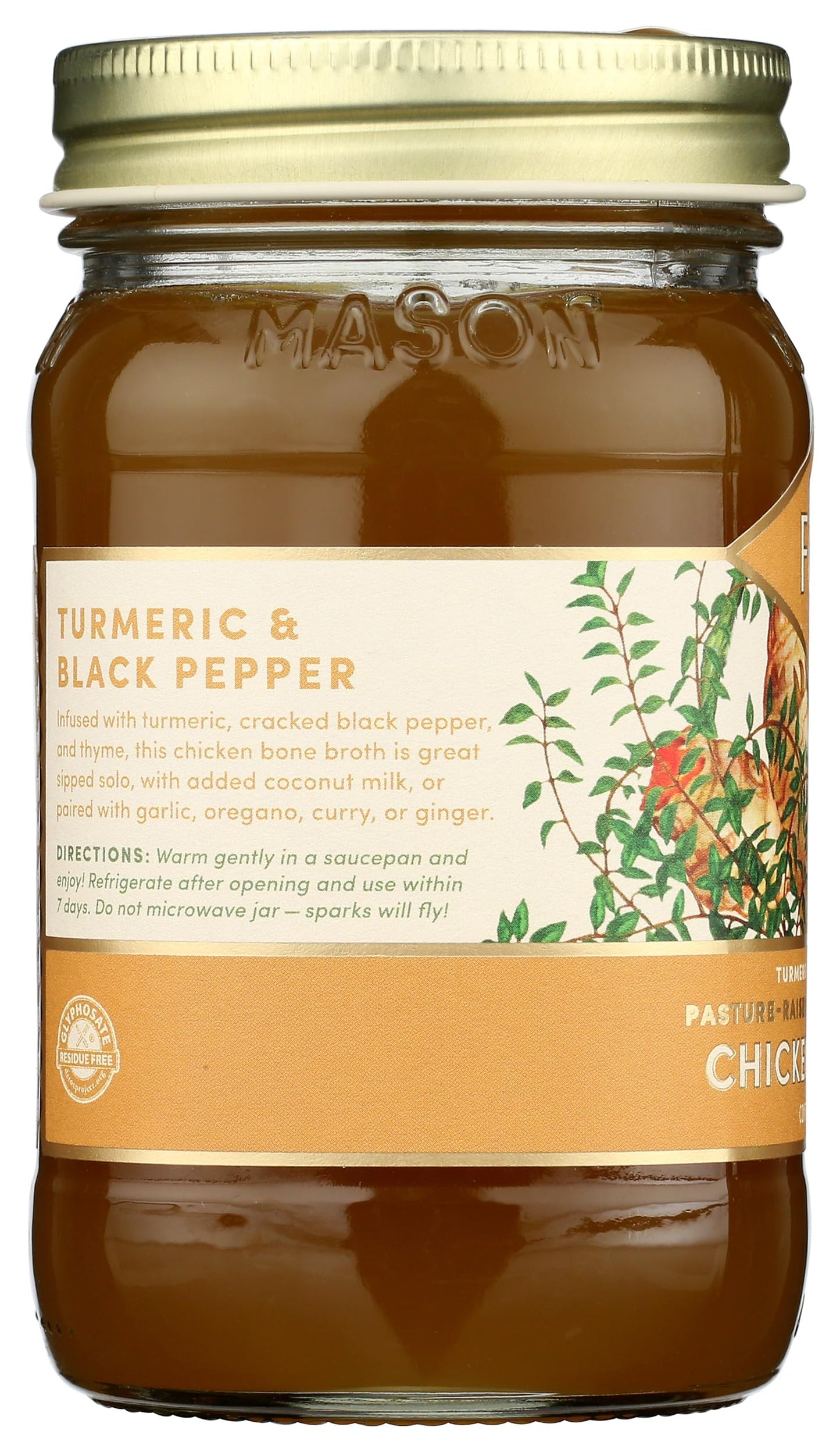 Fond, Bone Broth Chicken Turmeric Black Pepper, 14 Fl Oz