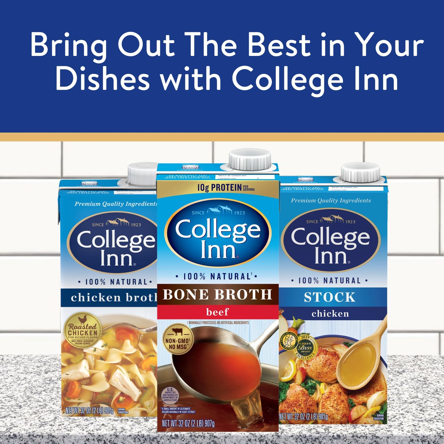 College Inn Fat Free & Reduced Sodium Garden Vegetable Broth 32 oz,Clear