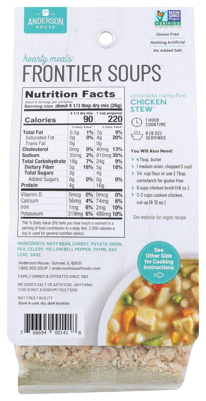 FRONTIER SOUPS Colorado Campfire Chicken Stew Mix, 7 OZ