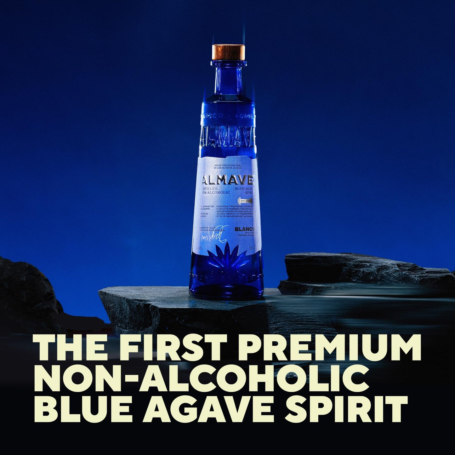 Almave Blanco Non-Alcoholic Blue Agave Spirit – The First Premium Tequila Alternative Made with Blue Agave – Handcrafted in Jalisco, Mexico