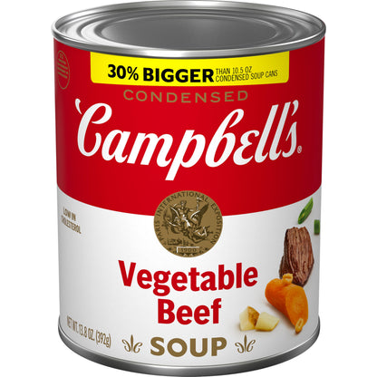 Campbell's Condensed Vegetable Beef Soup, 13.8 oz Can