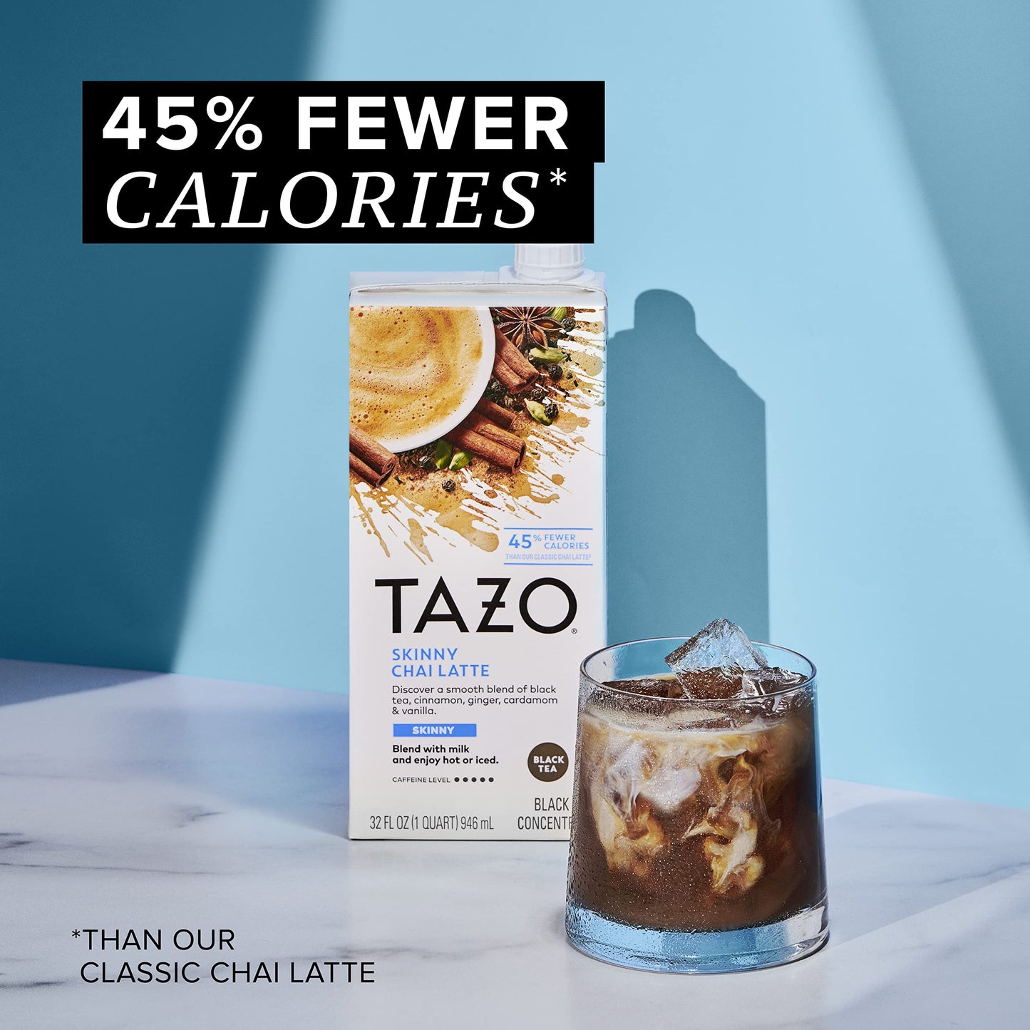 Tazo Skinny Chai latte Concentrate, 32 oz