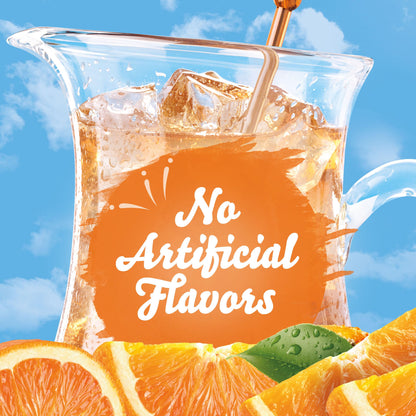 Crystal Light Classic Orange Naturally Flavored Powdered Drink Mix, 60 ct Pack, 12 Canisters of 5 Pitcher Packets